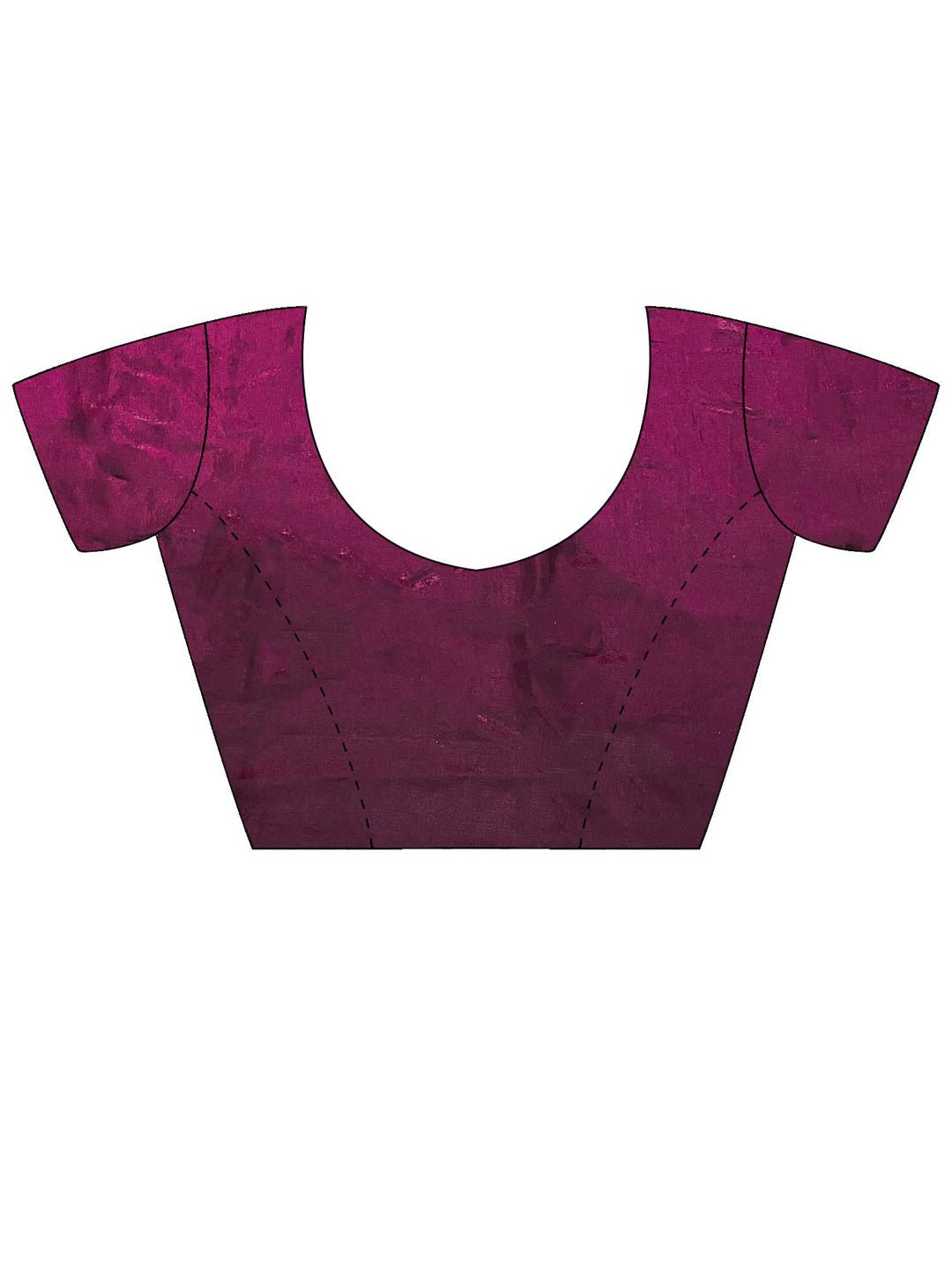 Wine Ombre Georgette Saree with Gold Fringe Tassel Border - Ressa