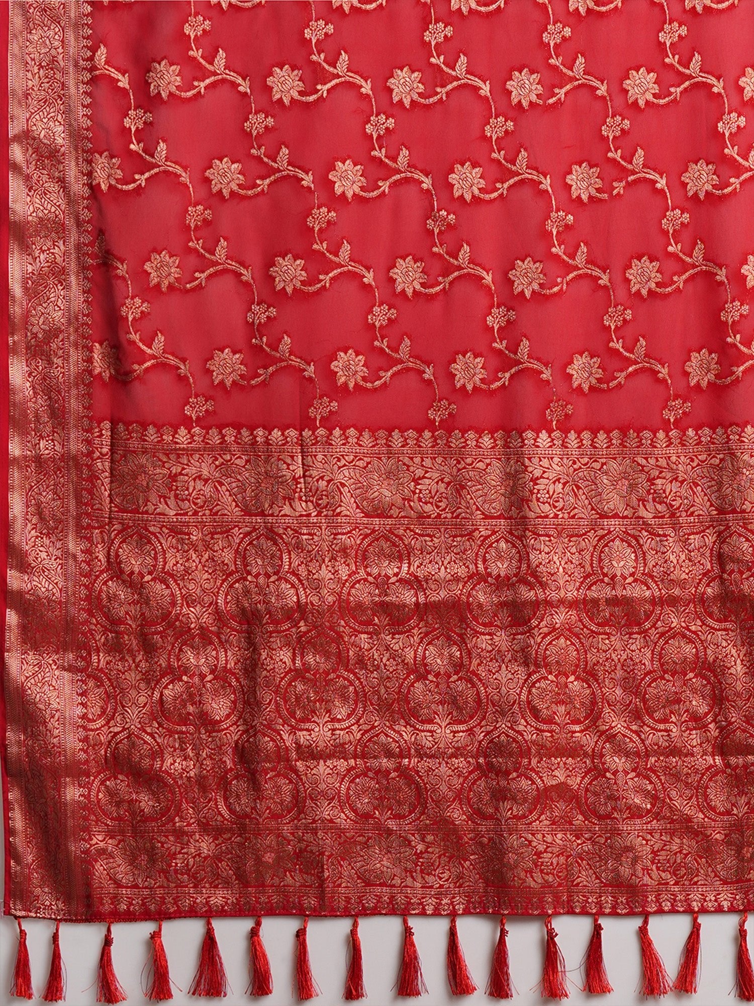 Woven Design Zari Georgette Banarasi Saree - Ressa