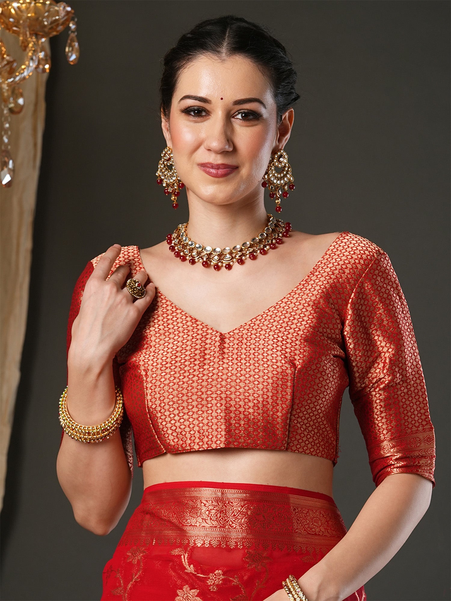 Woven Design Zari Georgette Banarasi Saree - Ressa