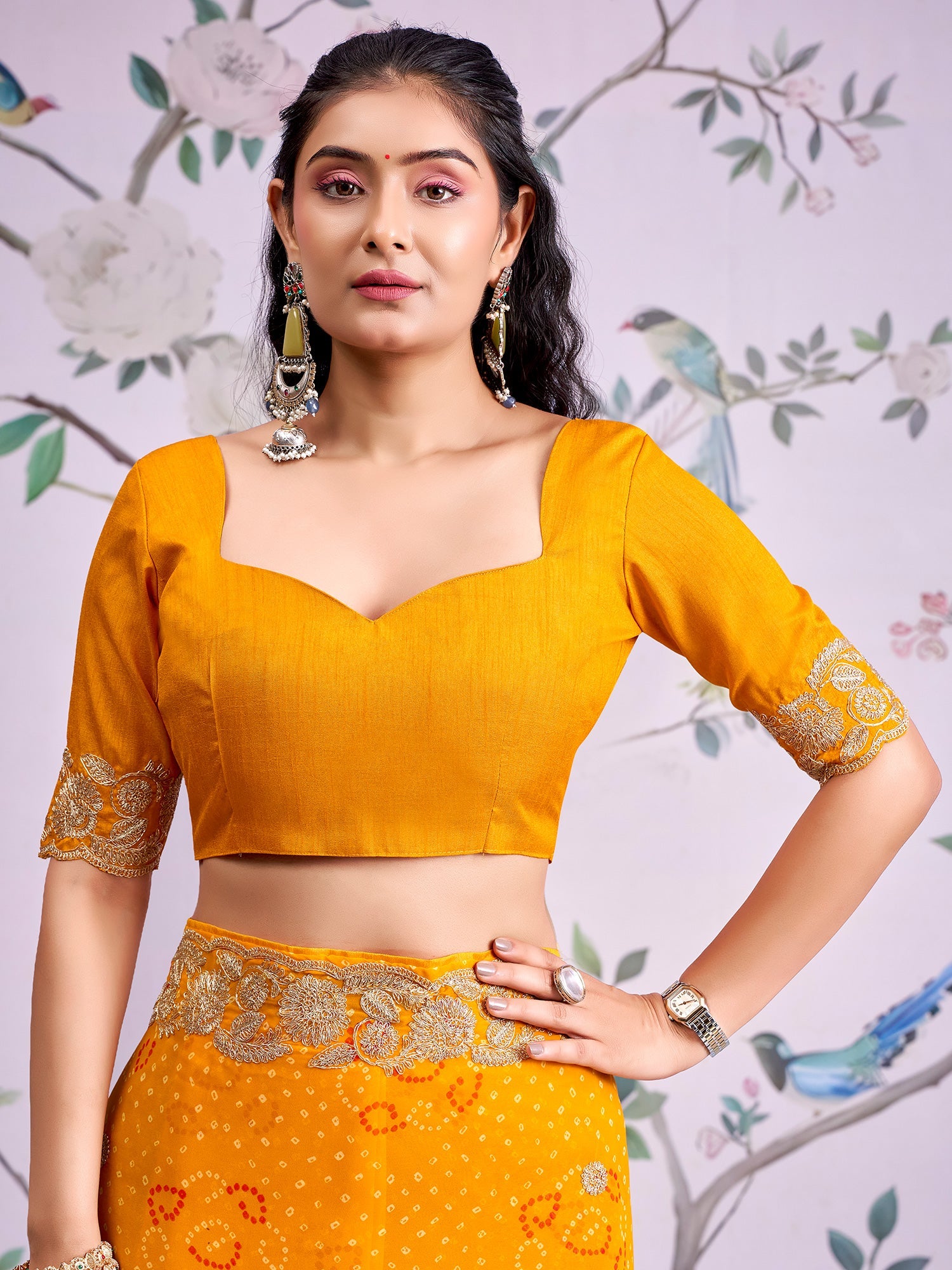 Yellow Bandhani Saree - Ressa