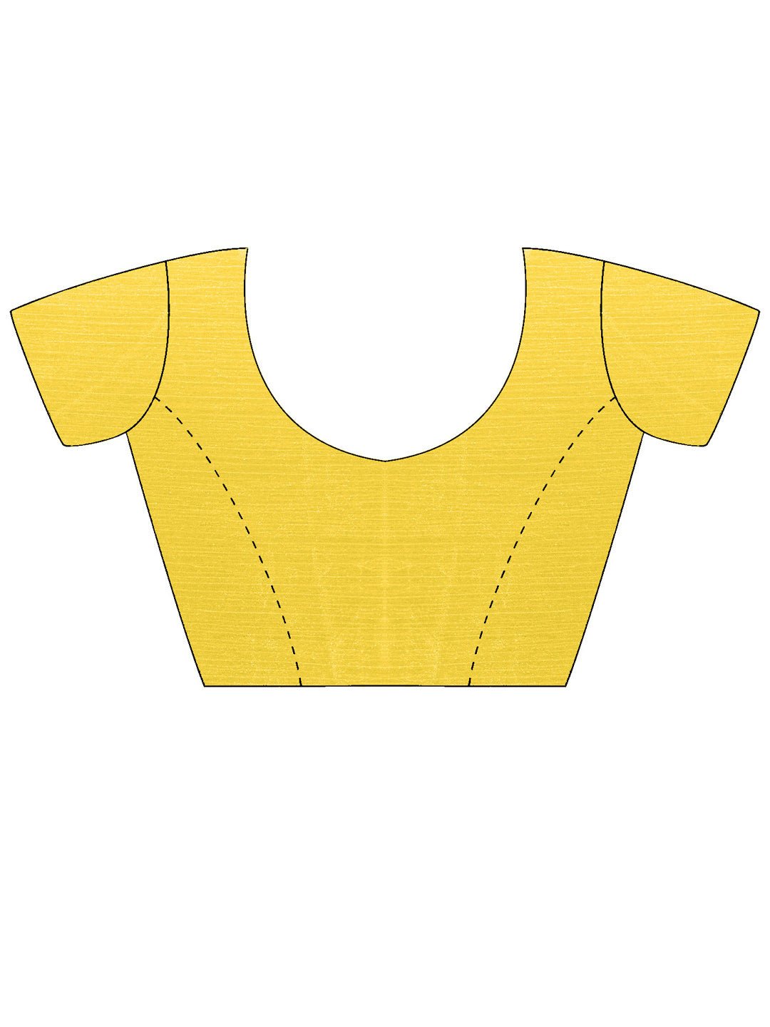 Yellow Chinnon Hand Painted Saree - Ressa
