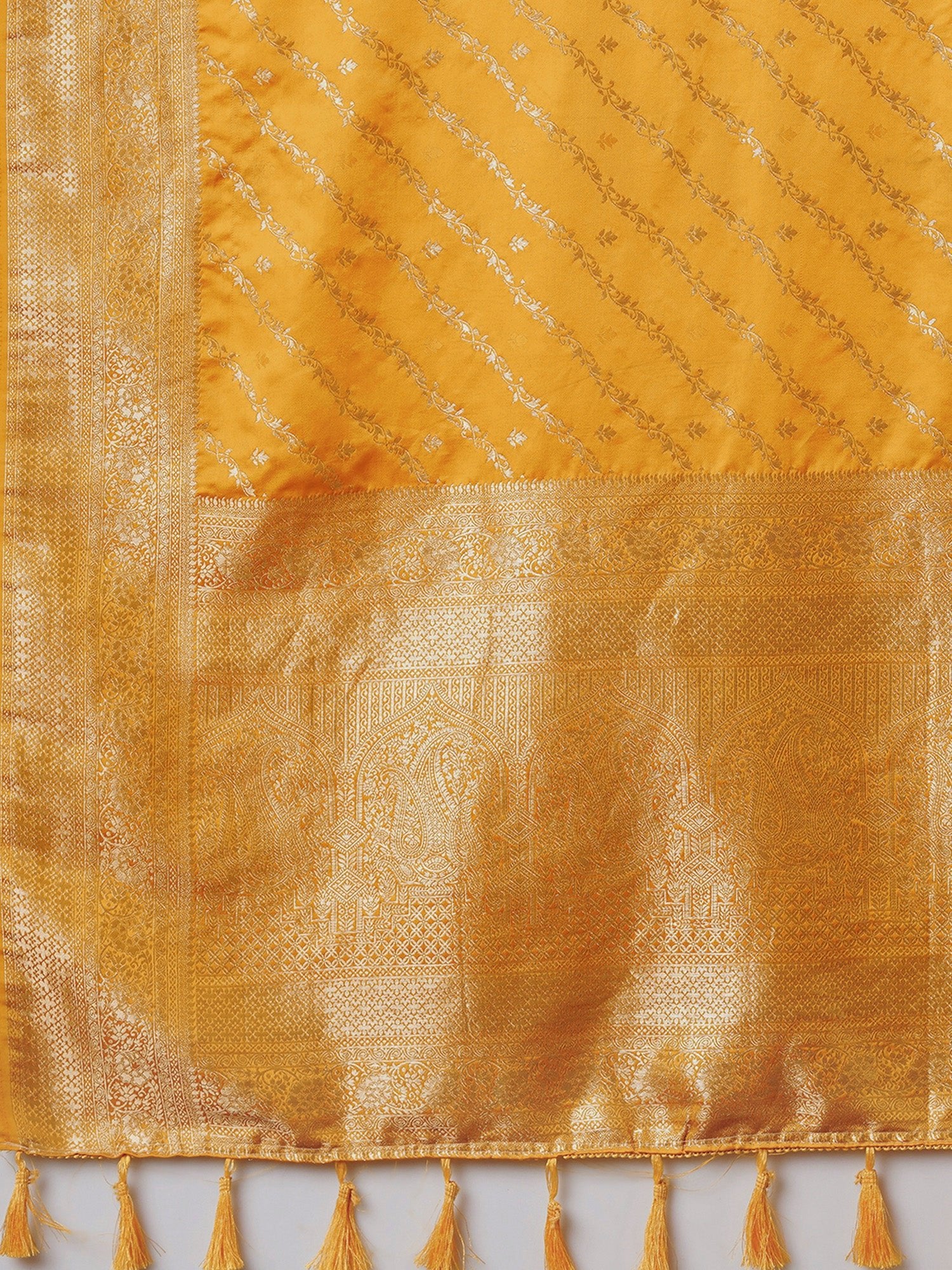 Yellow Floral Georgette Saree - Ressa