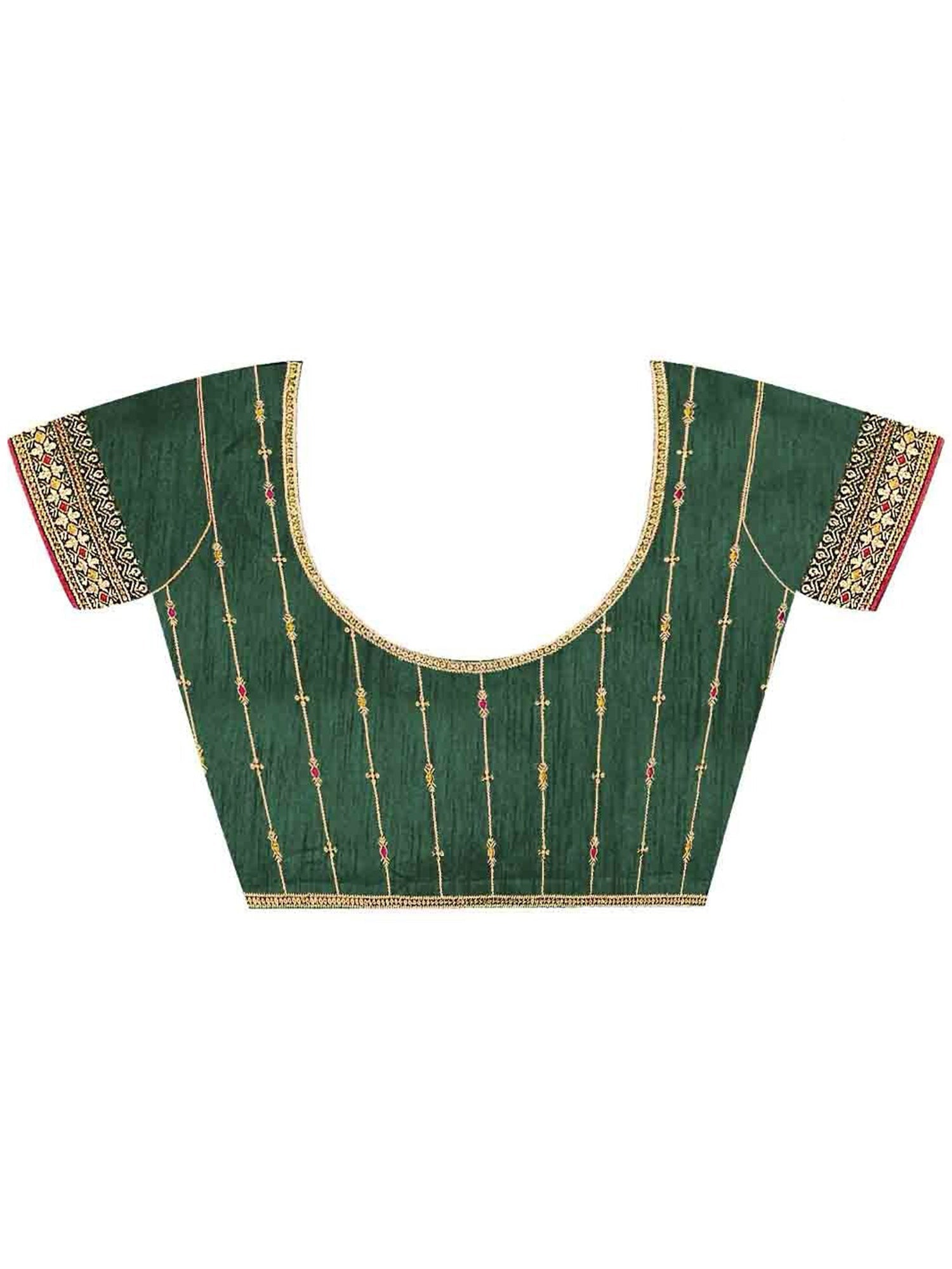 Yellow Georgette Saree with Embroidered Border - Ressa